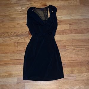 Black mini dress